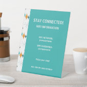 Urlaub Vermietung WiFi Information Retro Sternexpl Sockelschild (In SItu)