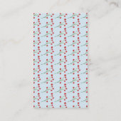 Urlaub | Verschieben von Einführungskarten Visitenkarte (Rückseite)