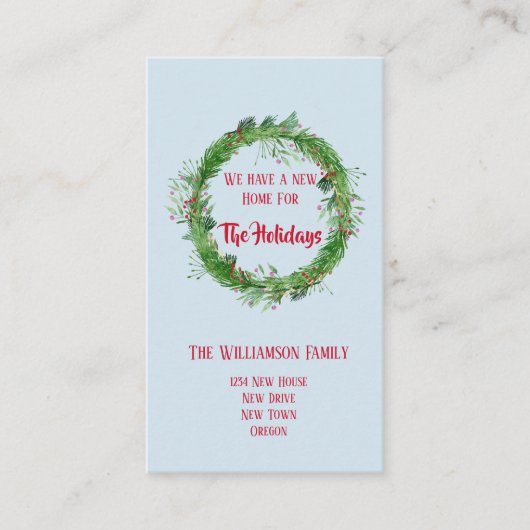 Urlaub | Verschieben von Einführungskarten Visitenkarte (Vorderseite)