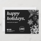 Urlaub Vielen Dank Business Order Card Weihnachten (Vorderseite)