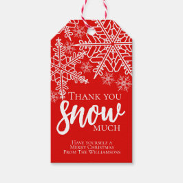 Urlaub Vielen Dank, dass Sie viel Schnee. Geschenkanhänger