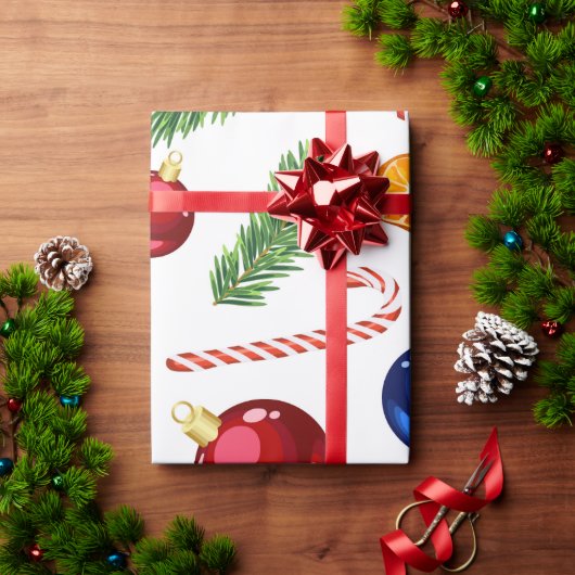 Urlaub Vintag Niedliche Weihnachten Geschenkpapier (Feiertagsgeschenk)