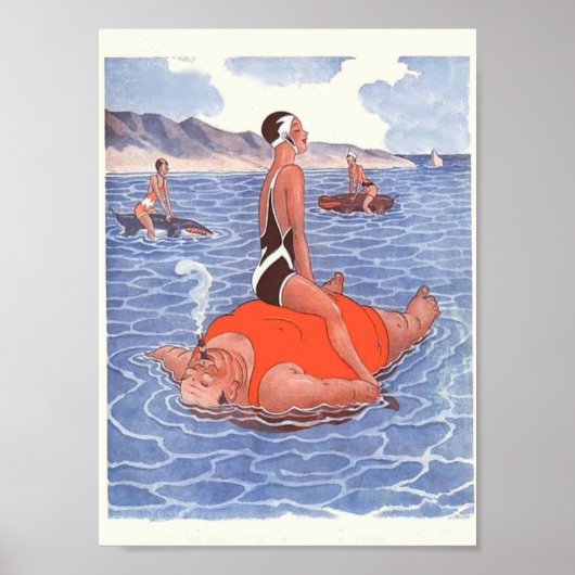 Urlaub Vintag Poster (Vorne)