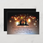 Urlaub von LIghts Krippe-3x5Christmas Einladung (Vorne/Hinten)