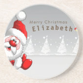 Urlaub... Weihnachtsmann Getränkeuntersetzer (Vorne)