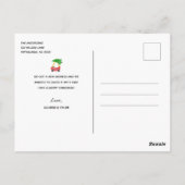 Urlaub Wir haben die neue Zuhause Ankündigung vers Postkarte (Rückseite)