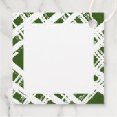 URLAUB WRAPPING Frohe Weihnachten elegant grün Geschenkanhänger (Rückseite)