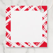 URLAUB WRAPPING Frohe Weihnachten elegant rot Geschenkanhänger (Rückseite)