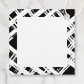 URLAUB WRAPPING Frohe Weihnachten elegant schwarz Geschenkanhänger (Rückseite)