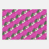 Urlaub Wrapping - Pinguine, Lastwagen, Lebkuchen Geschenkpapier Set (Vorderseite)