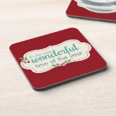 Urlaub wunderbar getränkeuntersetzer (Linke Seite)