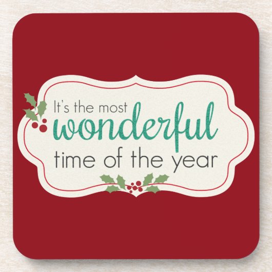 Urlaub wunderbar getränkeuntersetzer (Vorderseite)