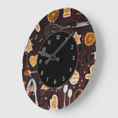 Urlaubbuchen Große Wanduhr (Winkel)