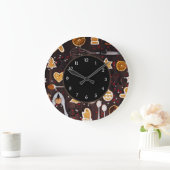 Urlaubbuchen Große Wanduhr (Zuhause)