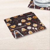 Urlaubbuchen Rechteckiger Pappuntersetzer (angewinkelt)