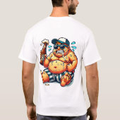 Urlauber schwitzt unter der Sonne - "Salud" T-Shirt (Rückseite)