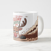 Urlaubs-Stress-Treibstoff Jumbo-Tasse (Vorderseite Rechts)