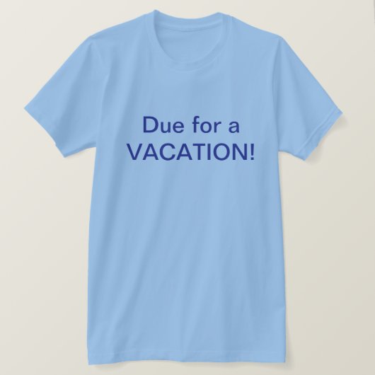 Urlaubs-T-Shirt T-Shirt (Design vorne)