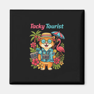 Urlaubs-Tacky-Touristen-Outfit-Wacky-Kreuzfahrt-Ko Magnet