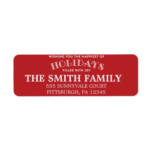 Urlaubsanschrift (Vorne)