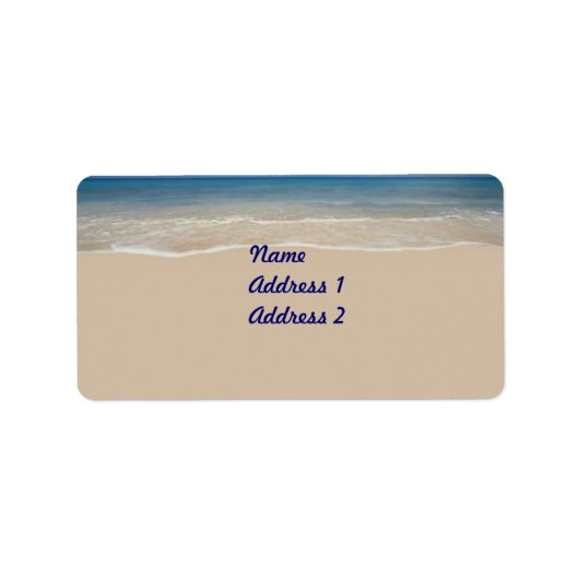 Urlaubsattel Adressaufkleber (Vorne)