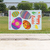 Urlaubsbanner: bunte Ostereier Banner (Insitu)