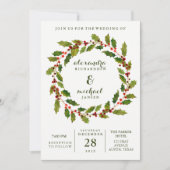 Urlaubsbeeren| Wasserfarbenfrohe Hochzeit Einladung (Vorderseite)