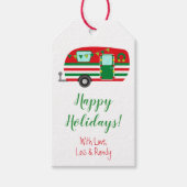 Urlaubscamper, Personalisierte Weihnachten Geschenkanhänger (Vorderseite)