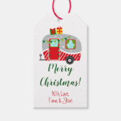 Urlaubscamper, Personalisierte Weihnachten Geschenkanhänger (Vorderseite)