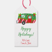 Urlaubscamper, Personalisierte Weihnachten Geschenkanhänger (Vorderseite)