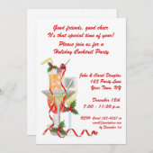 Urlaubscocktail-Party Einladung (Vorne/Hinten)