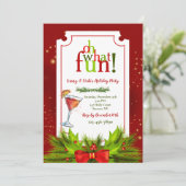 Urlaubscocktail-Party Einladungen (Stehend Vorderseite)