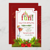 Urlaubscocktail-Party Einladungen (Vorne/Hinten)