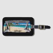 Urlaubsdesign gepäckanhänger (Vorderseite (Horizontal))