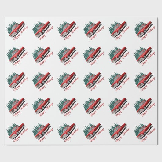 Urlaubsfahrt Geschenkpapier (Flach)