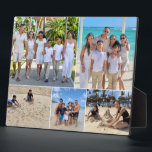Urlaubsfamilie Foto Collage 5 Bilder Fotoplatte<br><div class="desc">Feiern Sie mit dieser Custom Vacation Family Foto Collage Easel Plaque Ihre besten Familienabenteuer! Diese elegante und robuste Tafel mit einer schön arrangierten 5-Foto-Collage eignet sich hervorragend, um Ihnen hochgeschätzte Erinnerungen aus Ihren Reisen vorzustellen. Ob Strandurlaub, Bergausflug oder Themenpark-Abenteuer - dieser personalisierte Sake bringt Ihre Lieblingsmomente zum Leben. Es ist...</div>