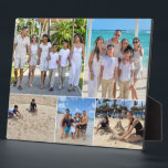 Urlaubsfamilie Foto Collage 5 Bilder Fotoplatte<br><div class="desc">Feiern Sie mit dieser Custom Vacation Family Foto Collage Easel Plaque Ihre besten Familienabenteuer! Diese elegante und robuste Tafel mit einer schön arrangierten 5-Foto-Collage eignet sich hervorragend, um Ihnen hochgeschätzte Erinnerungen aus Ihren Reisen vorzustellen. Ob Strandurlaub, Bergausflug oder Themenpark-Abenteuer - dieser personalisierte Sake bringt Ihre Lieblingsmomente zum Leben. Es ist...</div>