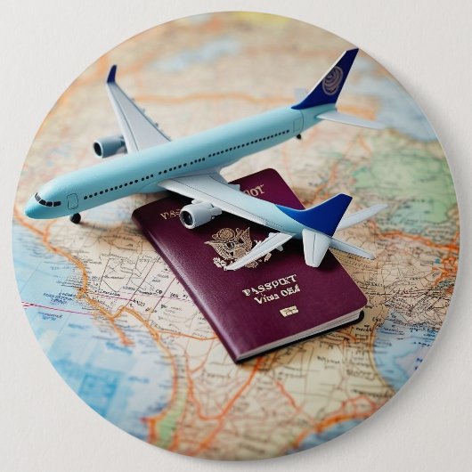 Urlaubsflug button (Vorderseite)