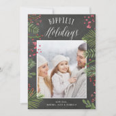 Urlaubsfolien | Chalkboard-Fotokarte Feiertagskarte (Vorderseite)