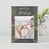 Urlaubsfolien | Chalkboard-Fotokarte Feiertagskarte (Stehend Vorderseite)