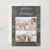 Urlaubsfolien | Foto Collage Card Feiertagskarte (Vorderseite)