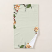 Urlaubsfolien Getrocknete Mandarinen-Orangen Kiefe Badhandtuch Set (Handtuch)