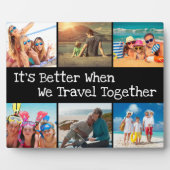 Urlaubsfoto Collage Besser zusammen reisen Fotoplatte (Vorderseite)