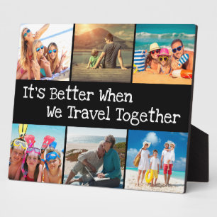 Urlaubsfoto Collage Besser zusammen reisen Fotoplatte