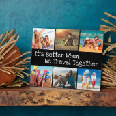 Urlaubsfoto Collage Besser zusammen reisen Fotoplatte (Seite)