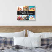 Urlaubsfoto Collage Besser zusammen reisen Leinwanddruck (Insitu (Schlafzimmer))