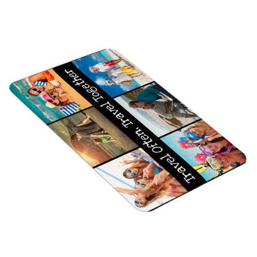 Urlaubsfoto-Collage Reisen oft zusammen Magnet (Rechte Seite)