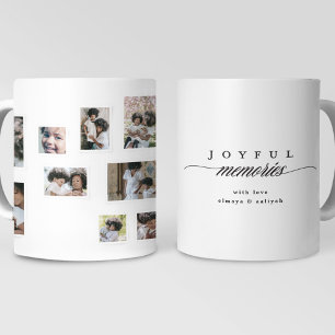 Urlaubsfotocollage Moderne Freudevolle Momente Kaffeetasse