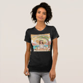 Urlaubsfrequenz - Glückliche Vibes T-Shirt (Vorne ganz)