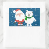 Urlaubsfreunde Rechteckiger Aufkleber (Tasche)